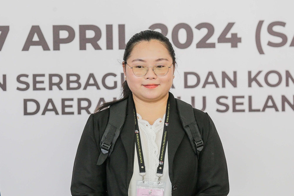 饶可芯说，不论胜或败，她依然会服务和帮助新古毛的选民。-Sayuti Zainudin摄-