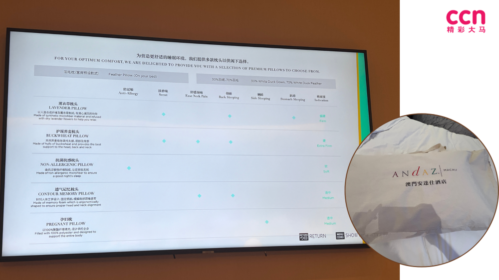 更换了薰衣草枕头,加上香气怡人的枕头喷雾,仿佛让小编身处熟悉的家中,一夜安心好眠。-庄礼文摄,精彩大马制图-
