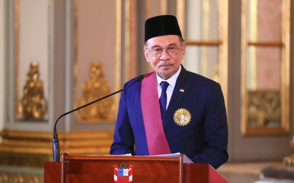 安华获得秘鲁颁发太阳勋章，他对此表示深感荣耀。-马新社-