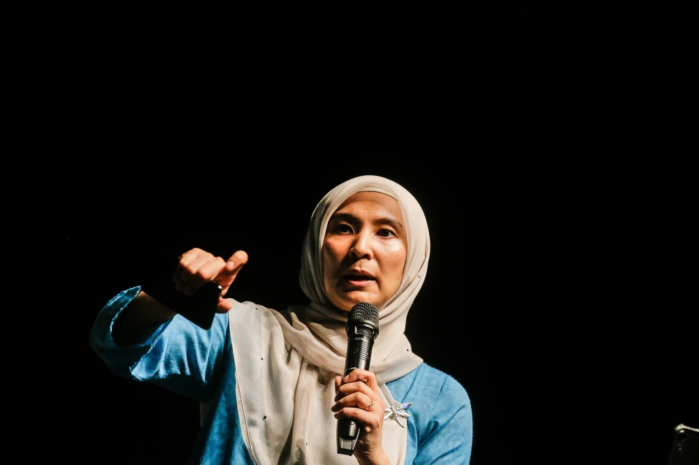 努鲁依沙说，她是通过民主程序，竞逐公正党的党职，没有裙带主义。-SAYUTI ZAINUDIN摄-