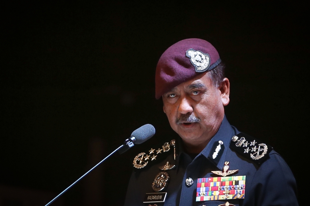 拉扎鲁丁（图）澄清，警方并未禁止法米惹扎出国。-Yusof Mat Isa摄-