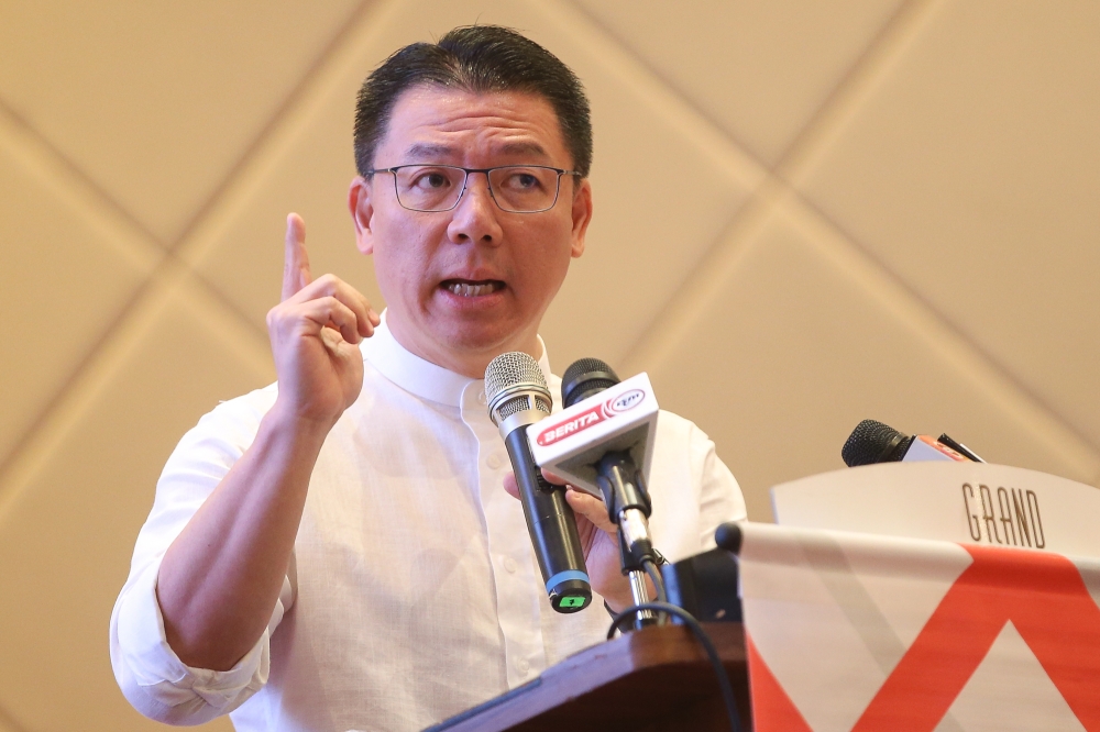 倪可敏说，如果8个行动党候选人都成功进入州议会，那么沙巴行动党在组建沙巴联合州政府时，才会有谈判筹码。-Yusof Mat Isa摄-