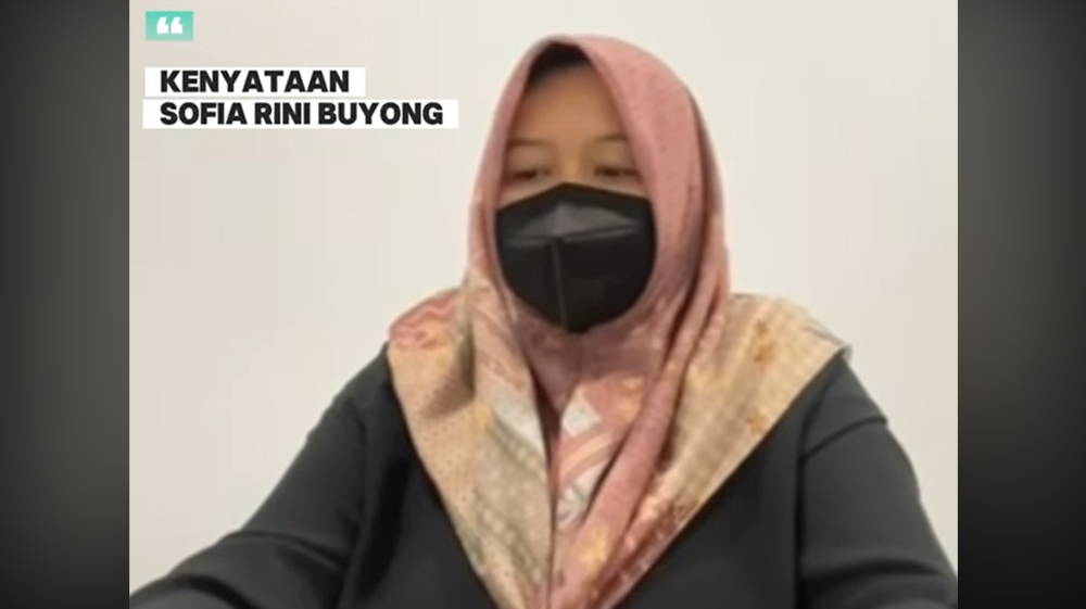 “苏菲亚”否认是三苏代理人，更驳斥她曾与安华会面讨论偷拍沙巴政治领袖的事宜。-图截自视频-