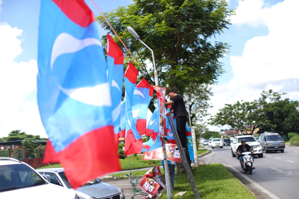 公正党在沙巴州选竞逐12个议席，最终只赢得一席。-Ahmad Zamzahuri摄-