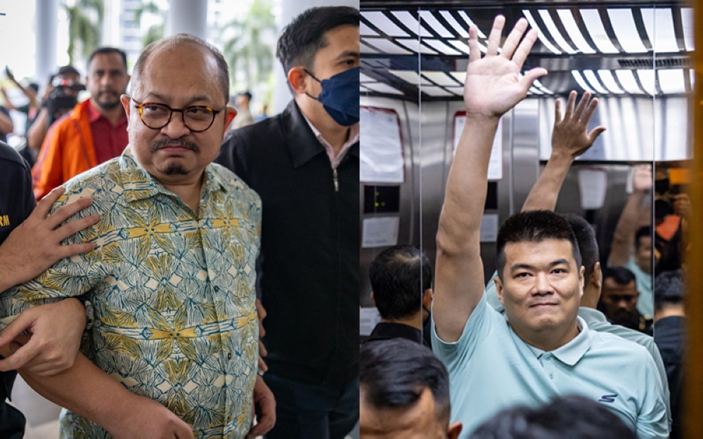 三苏与刁健城分别被控面项4项贪污与行贿罪。