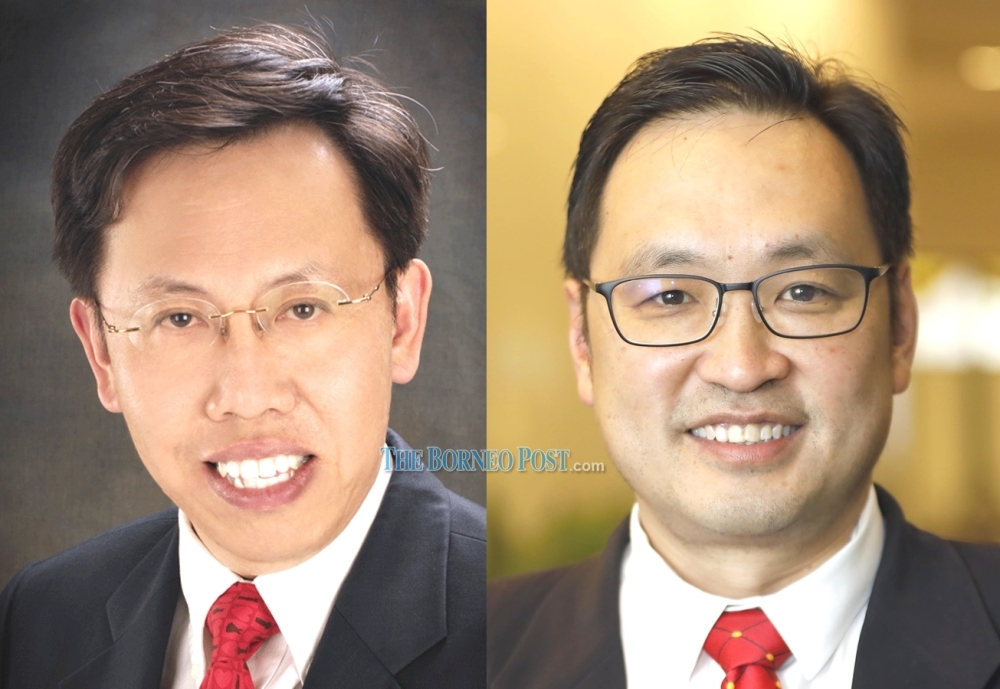 高庭裁定沈桂贤在诽谤案（左图）胜诉，张健仁须赔偿50万。-The Borneo Post-