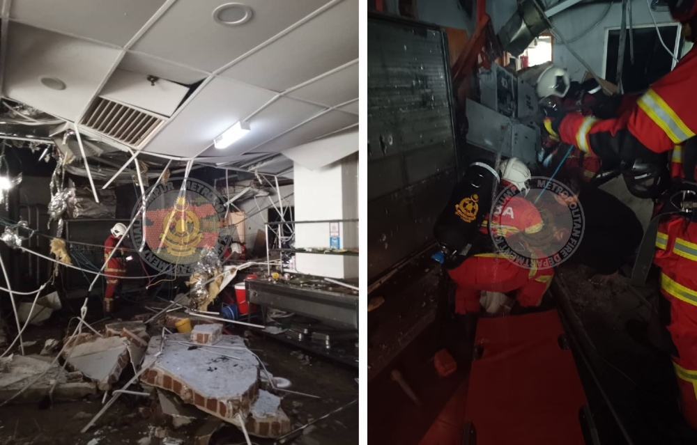 精英大学的餐厅发声冷气压缩机爆炸，导致1人死亡。-马新社-