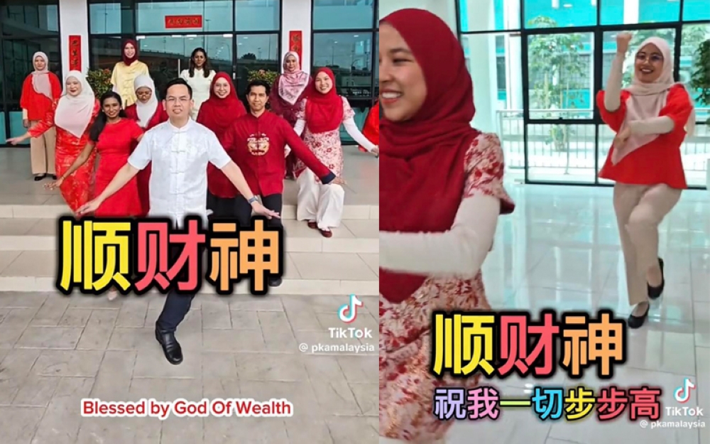 黄伟雄认为，巴生港务局贺岁影片有穆斯林参与，然而歌词中多次出现“财神”字眼，是“以物配主”之嫌。-图截自视频-