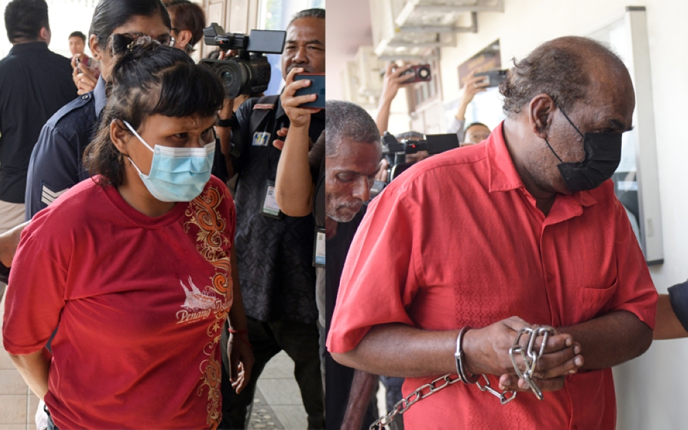 杰卡迪森（右）与哈丽拉在义山翻云覆雨，结果双双罪成入狱。-马新社-