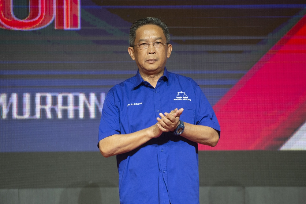 加拉鲁丁强调，森州巫统撤回对阿米努丁的支持，并非为了抢夺大臣职。-Shafwan Zaidon摄-