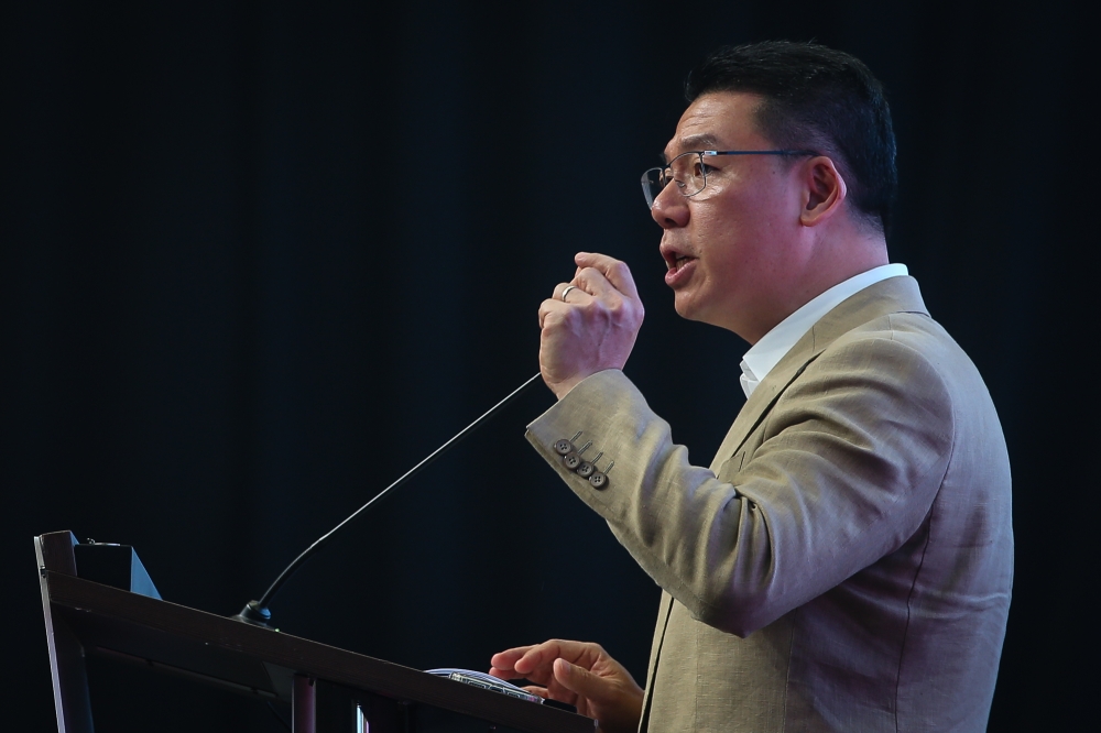 倪可敏批评柔州政府修宪允许官委州议员的做法不民主且违宪。-Yusof Isa摄-