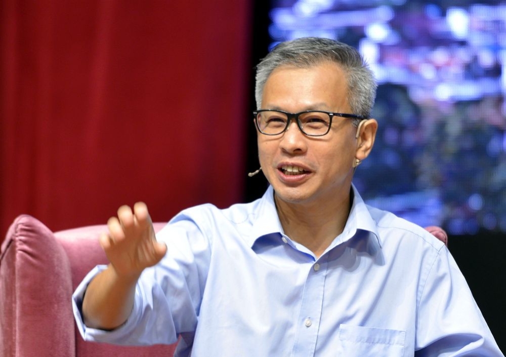 潘俭伟说，虽然他不认同拉菲兹与聂纳兹米的政治立场，不过认同他们腾空议席的做法。-Ham Abu Bakar摄-