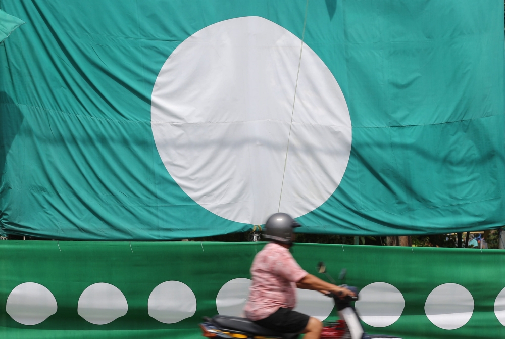 哈迪说，伊党的柔佛州选目标是完胜所上阵的11席。-Sayuti Zainudin摄-
