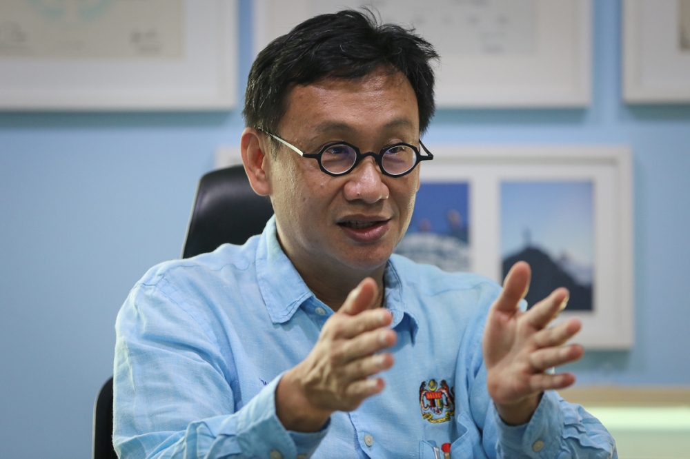 黄基全宣布辞去梳邦国会议员职。-Yusof Mat Isa摄-