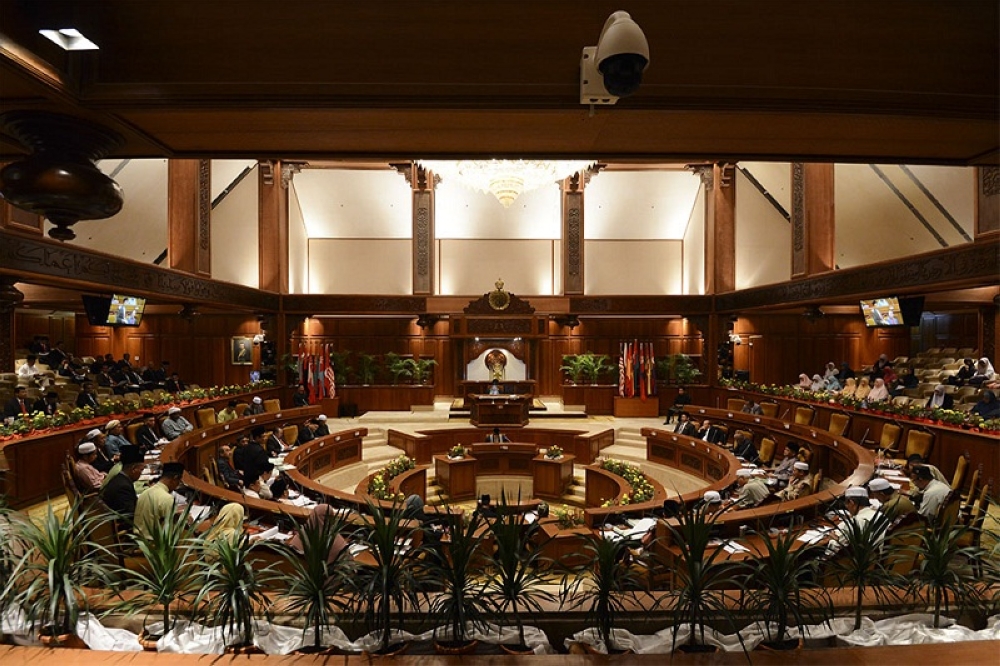 丹州州议会通过伊斯兰罪行法案，包括重新制定16项被联邦法院宣判违宪的条文。-Yusof Mat Isa摄-