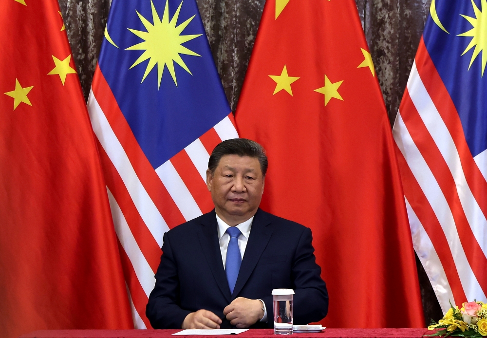 配合马来西亚独立69周年，中国国家主席习近平等中国领导层分别致电大马领导人献上祝贺。-马新社-