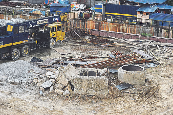 Construction sites are at higher risk of becoming Aedes breeding grounds. u00e2u20acu201d Picture by Azinuddin Ghazali