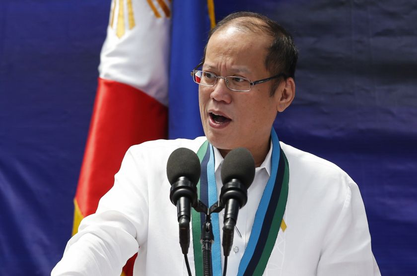 Philippine President Benigno Aquino speaks during a weapon distribution ceremony at the armed forces headquarters in Quezon city, Metro Manila August 14, 2014. u00e2u20acu201d Reuters pic