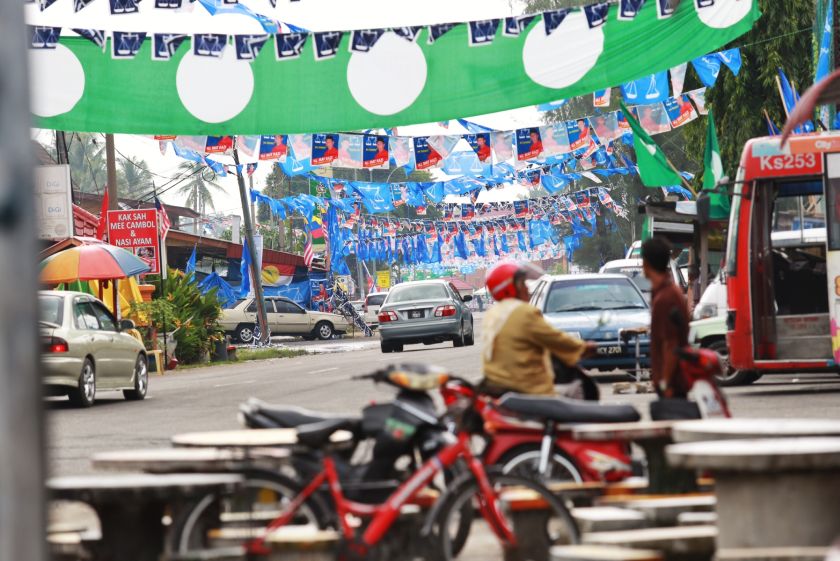 PAS flags are seen in Pengkalan Kubor, September 23, 2014. u00e2u20acu2022 Picture by Saw Siow Feng