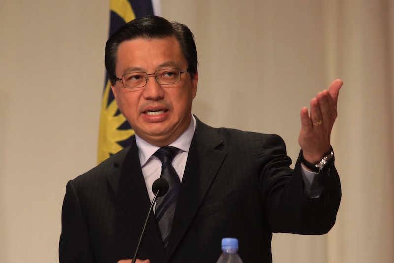 Transport Minister Datuk Seri Liow Tiong Lai addresses a news conference on the search for flight MH370 in Kuala Lumpur April 16, 2015. u00e2u20acu201d Picture by Saw Siow Feng