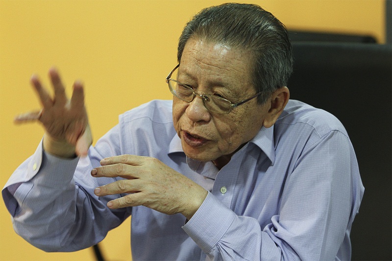 DAP veteran Lim Kit Siang at the DAP HQ in Kuala Lumpur, August 18, 2015. u00e2u20acu201d Picture by Yusof Mat Isan