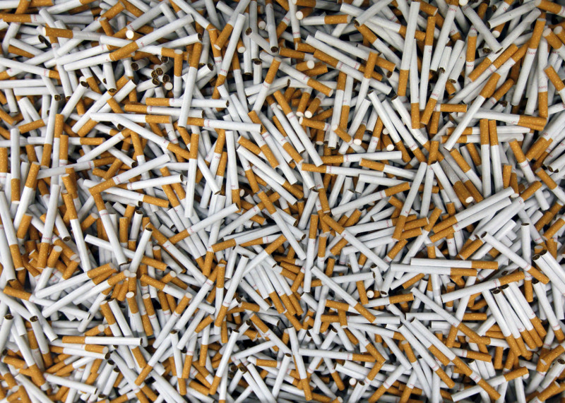 A box with excluded non-standard cigarettes is seen at the Czech Republic-based subsidiary of cigarette-maker Philip Morris International Inc in Kutna Hora, Czech Republic in this August 28, 2012 file photo. u00e2u20acu201d Reuters pic