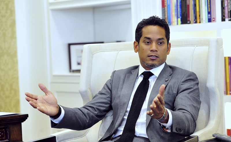 Youths and Sports Minister Khairy Jamaluddin speaks during an interview at his office in Putrajaya, December 3, 2015. u00e2u20acu201d Bernama pic