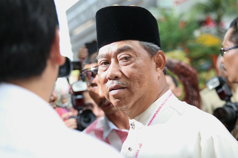 Umno Deputy President Tan Sri Muhyiddin Yassin arrives at the Umno General assembly, December 9, 2015. u00e2u20acu2022 Picture by Saw Siow Feng