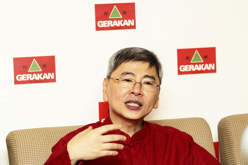 Gerakan President Datuk Mah Siew Keong speaks during a press conference at PGRM Tower in Cheras on February 8, 2016. u00e2u20acu201d Picture by Yusof Mat Isa 