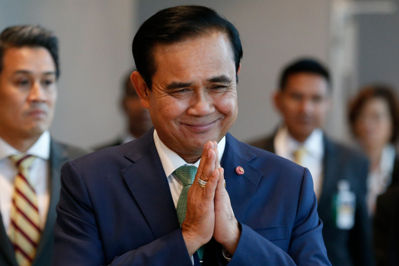 Thailandu00e2u20acu2122s Prime Minister Prayuth Chan-ocha greets while he arrives at a seminar on capital market development at the stock exchange in Bangkok, Thailand, January 15, 2016. u00e2u20acu201d Reuters pic