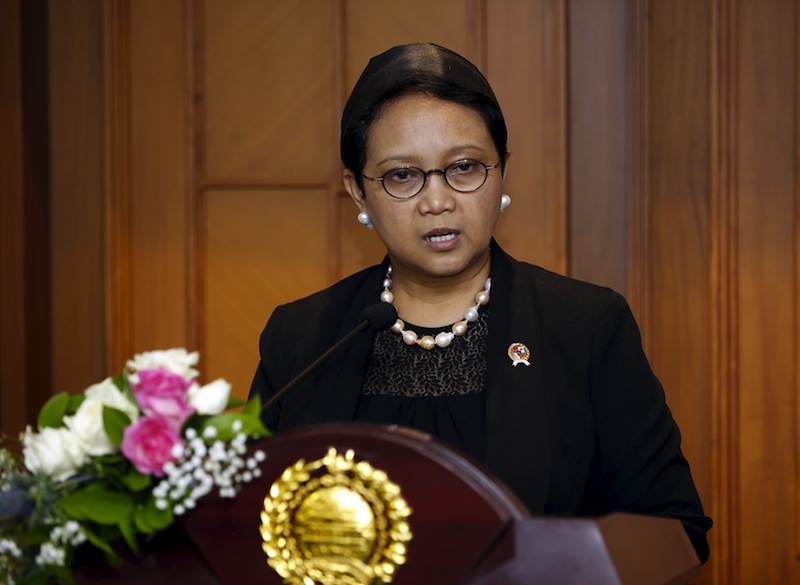 Indonesia's Foreign Minister Retno Marsudi makes a statement at the Foreign Ministry in Jakarta, Indonesia March 21, 2016. u00e2u20acu201d Reuters pic