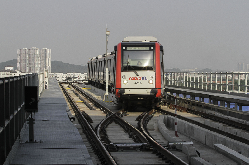An LRT train on its journey June 30, 2016. u00e2u20acu201d Picture by Yusof Mat Isa