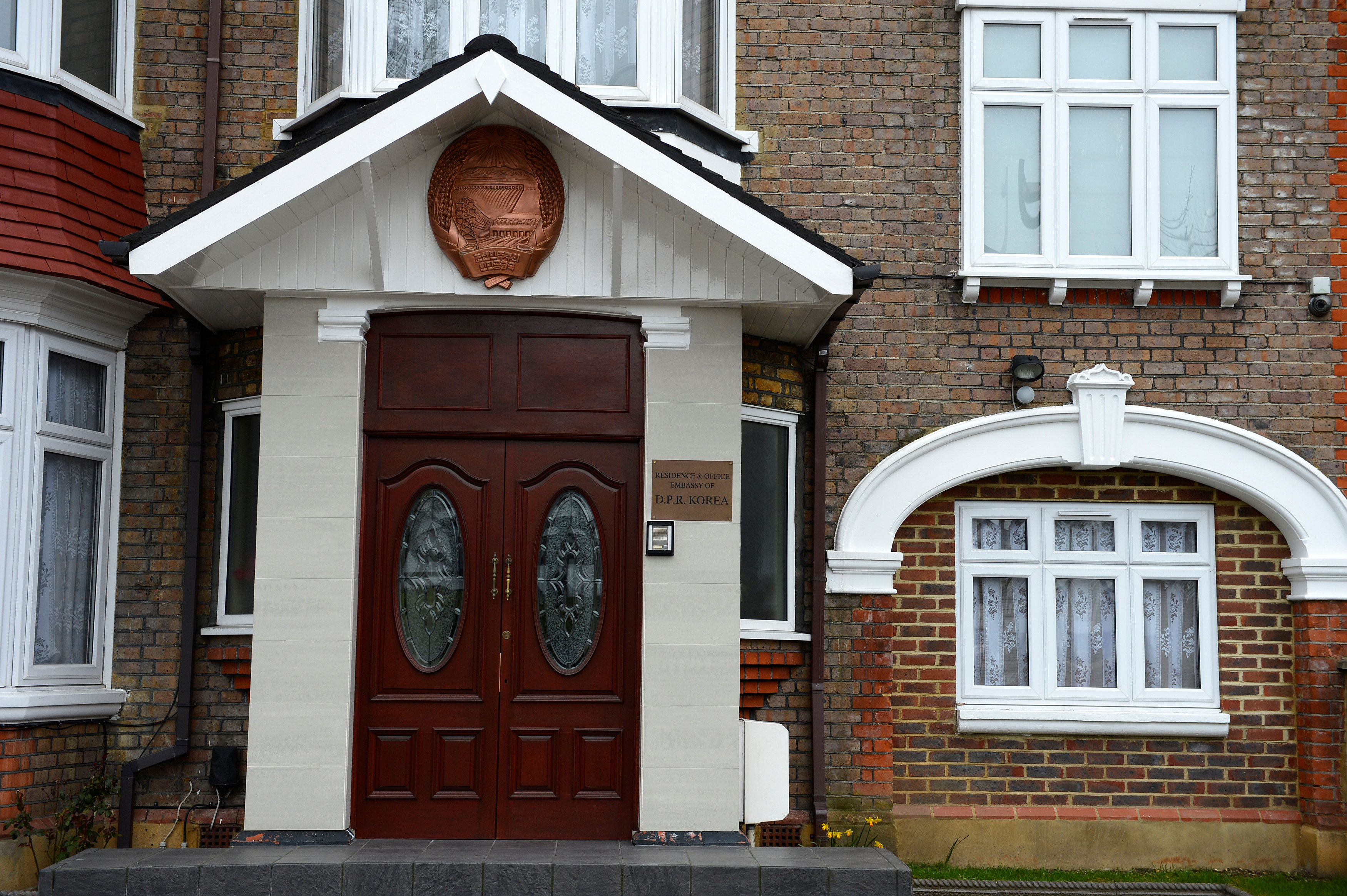 North Korea's embassy to the United Kingdom is seen located in a house in a residential district in west London, Britain March 30, 2013. REUTERS/Paul Hackett/File Photon