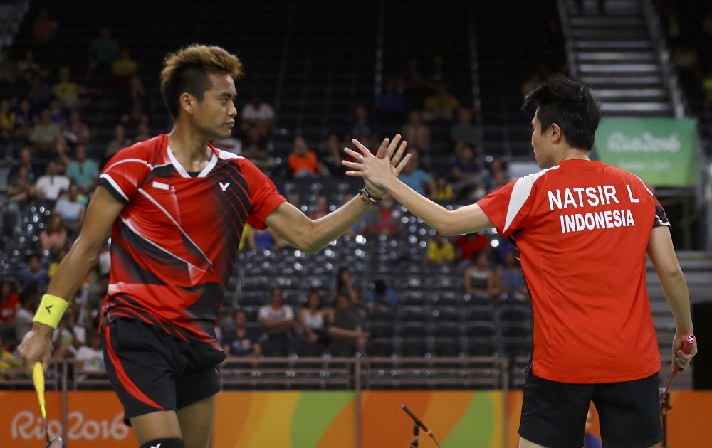 印尼的旦都威与莉莉雅娜排名世界第3。-路透社-