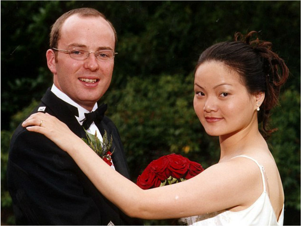 Lecturer Robert Kerr, 39, attacked Xin Xin Liu, 39, at their home in the upmarket suburb of Newton Mearns, near Glasgow, in April as their two sons slept upstairsn