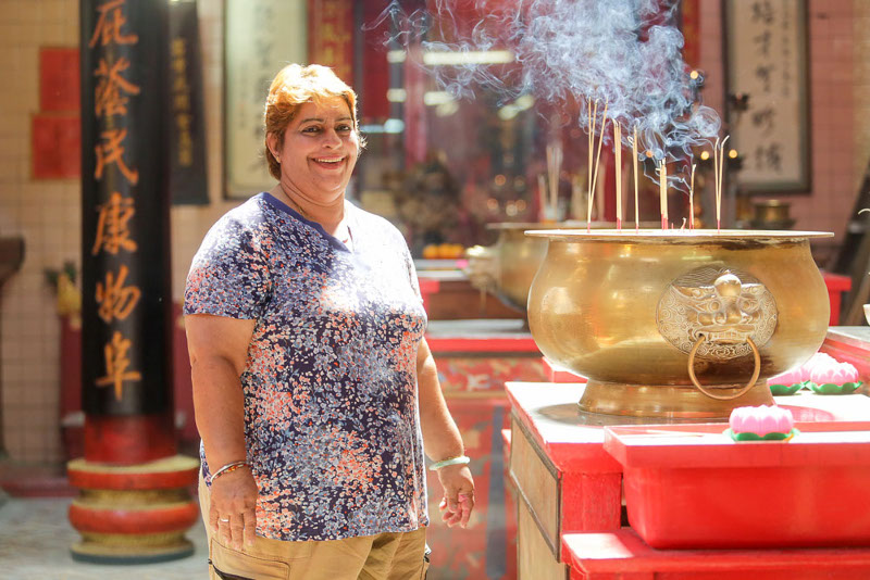 Meet Ranjit Kaur, the Punjabi who speaks fluent Cantonese and works in the Sin Sze Si Ya temple in Kuala Lumpur. u00e2u20acu201d Pix by Choo Choy May