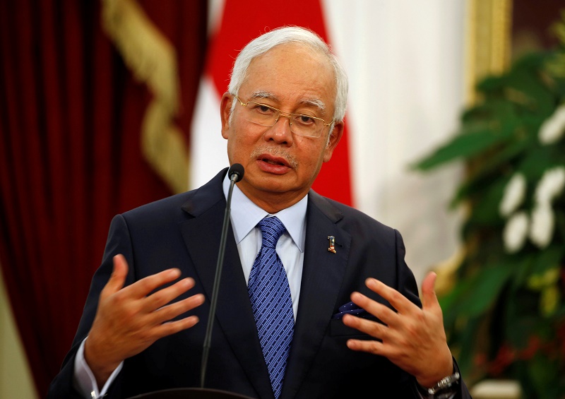 Prime Minister Datuk Seri Najib Razak speaks to the media after a bilateral meeting at the Presidential Palace in Jakarta, Indonesia, August 1, 2016. u00e2u20acu2022 Reuters pic