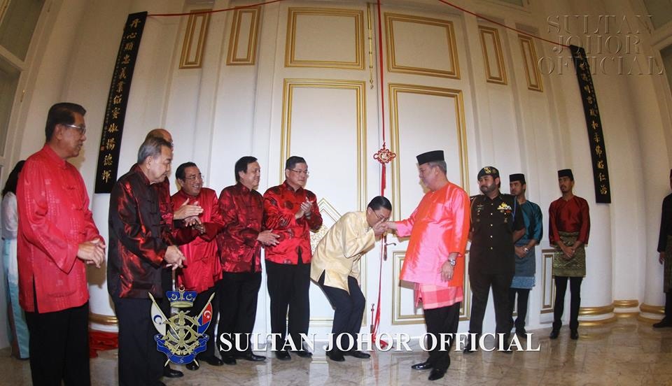 Sultan Johor meeting Johor Chinese communitiy