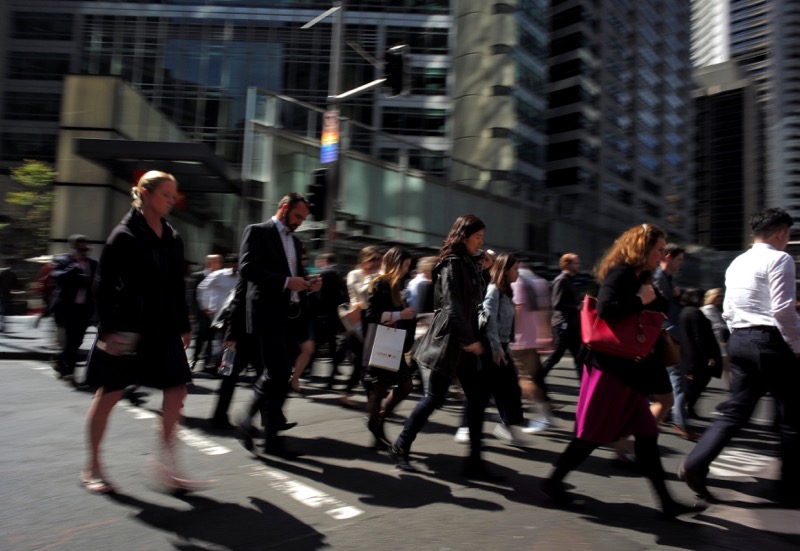 Office workers and shoppers walk through Sydneyu00e2u20acu2122s central business district in Australia, September 8, 2016. u00e2u20acu201d Reuters pic