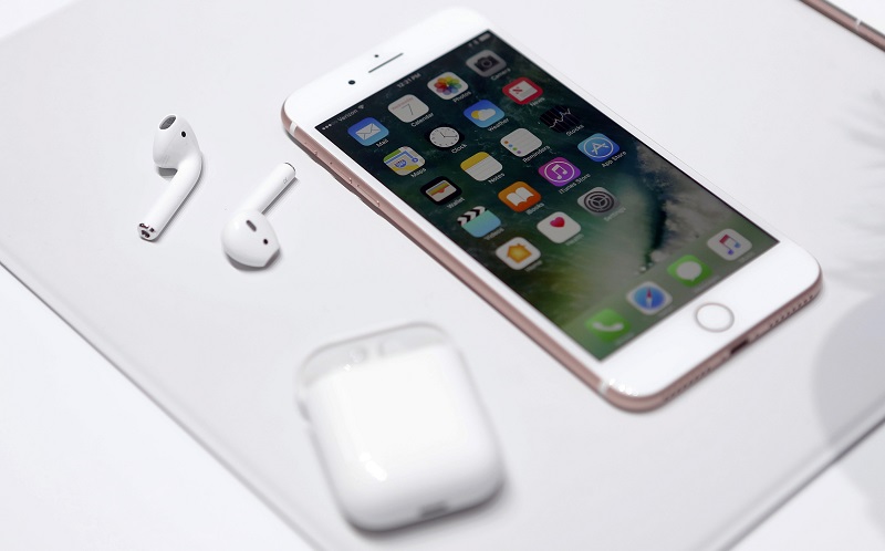 The Apple iPhone7 and AirPods are displayed during an Apple media event in San Francisco September 7, 2016. u00e2u20acu201d Reuters pic 