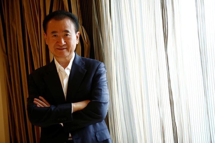 Wang Jianlin, chairman of the Wanda Group, poses for pictures after an interview in Beijing, China, August 23, 2016. REUTERS/Thomas Peter