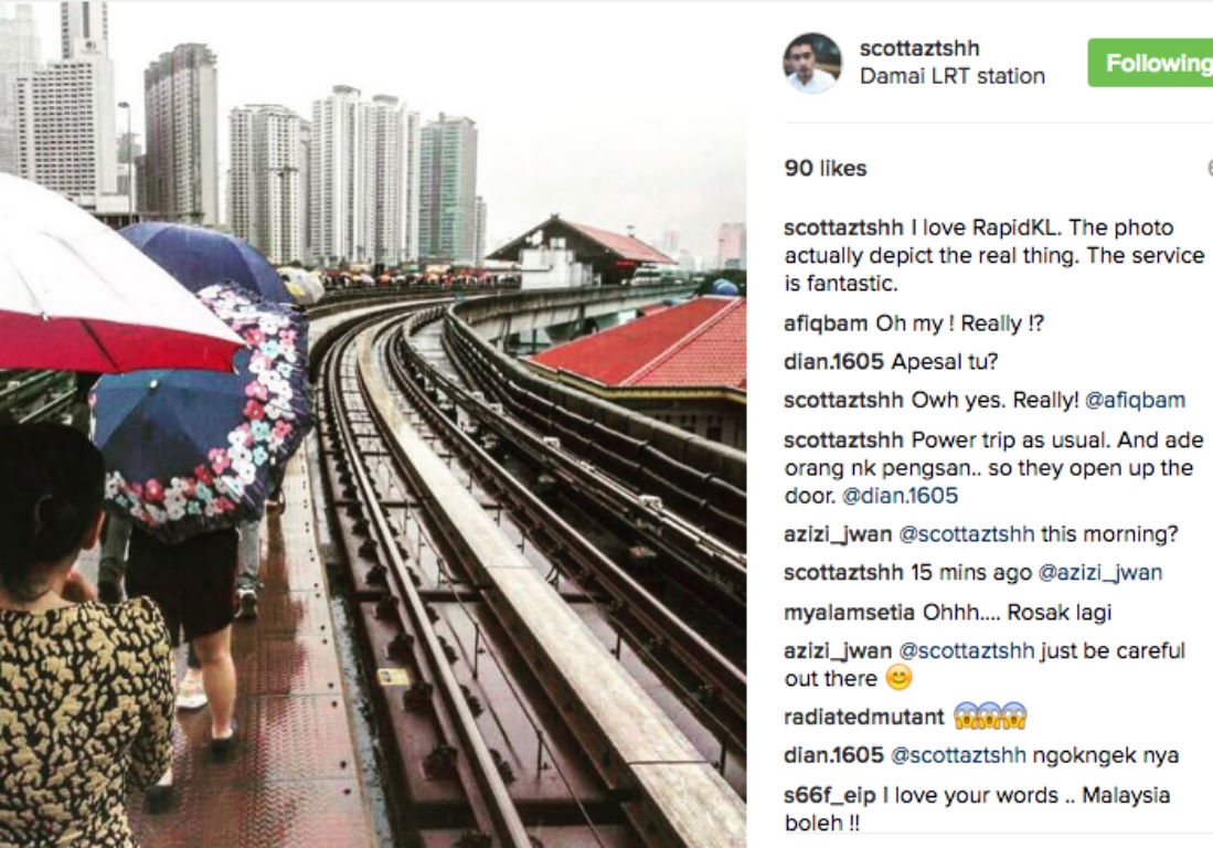 乘客被逼离开列车，在铁轨上的疏通走道步行到达迈轻快铁。-scottaztshh帐号-