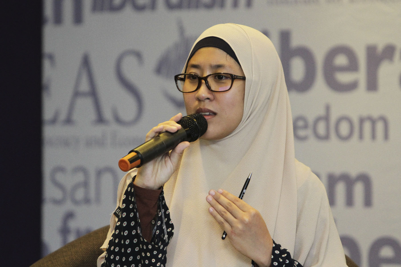 Dr Hazlin Chong speaks at the IDEAS Liberalism Conference 2016 in Kuala Lumpur September 24, 2016. u00e2u20acu201d Picture by Yusof Mat Isan