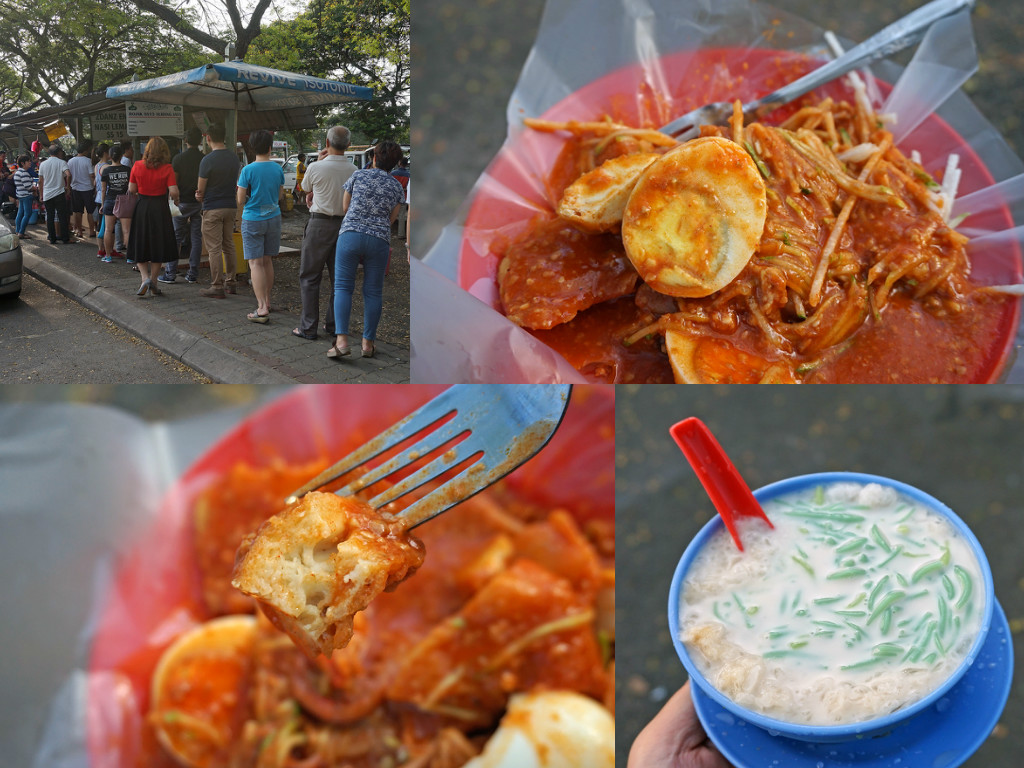 宁可顶着大太阳都要排队来买，可见里头的美食不容小觑了吧？图取自：tastylilworld