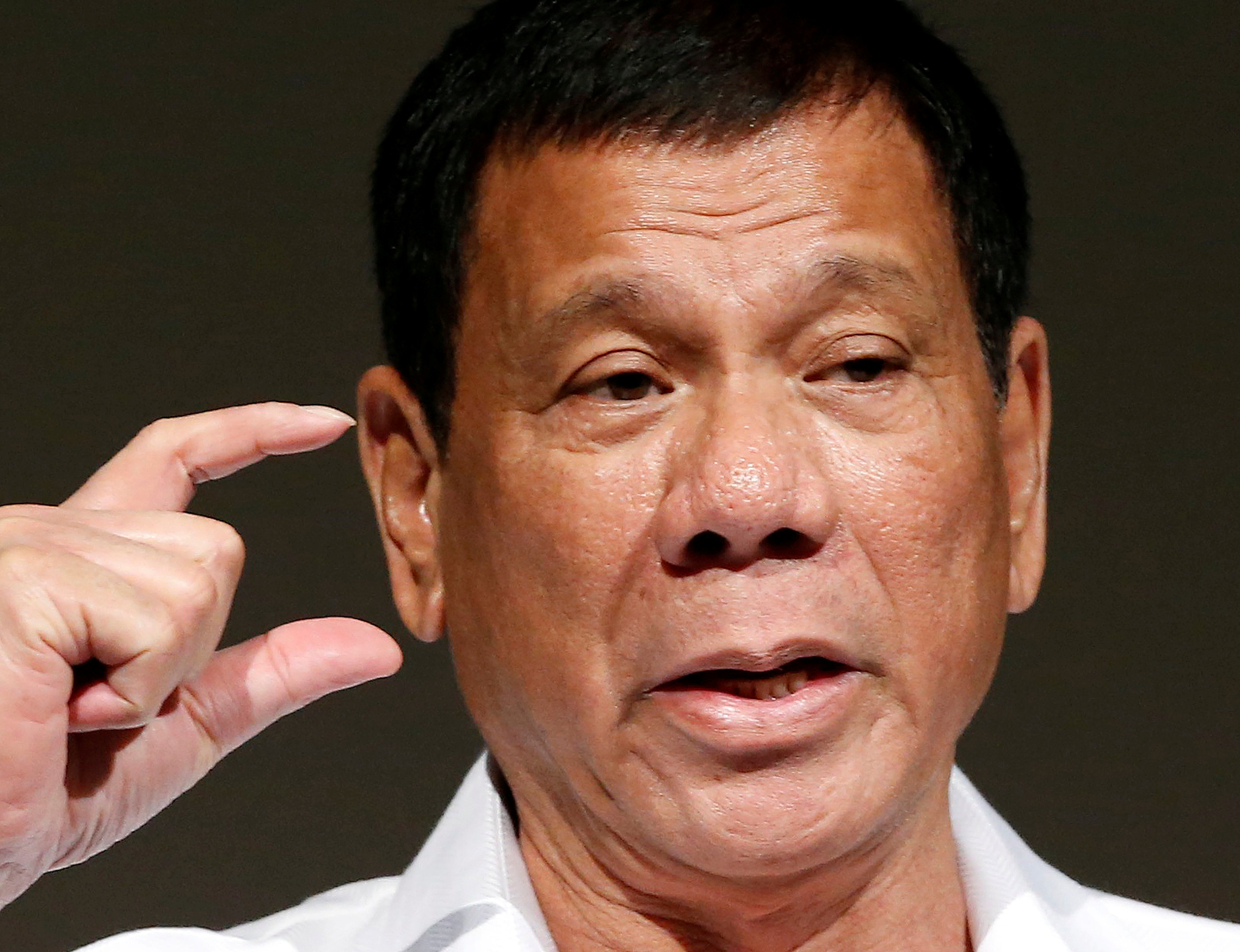 Philippine President Rodrigo Duterte delivers a speech at Philippines Economic Forum in Tokyo, Japan October 26, 2016. REUTERS/Kim Kyung-Hoon/File photon