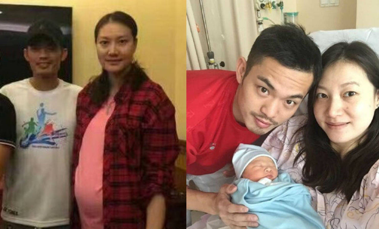 谢杏芳本月初才生下儿子，林丹则升级变奶爸，谁料如今传出林丹在谢杏芳怀孕时出轨。-图取自网络-