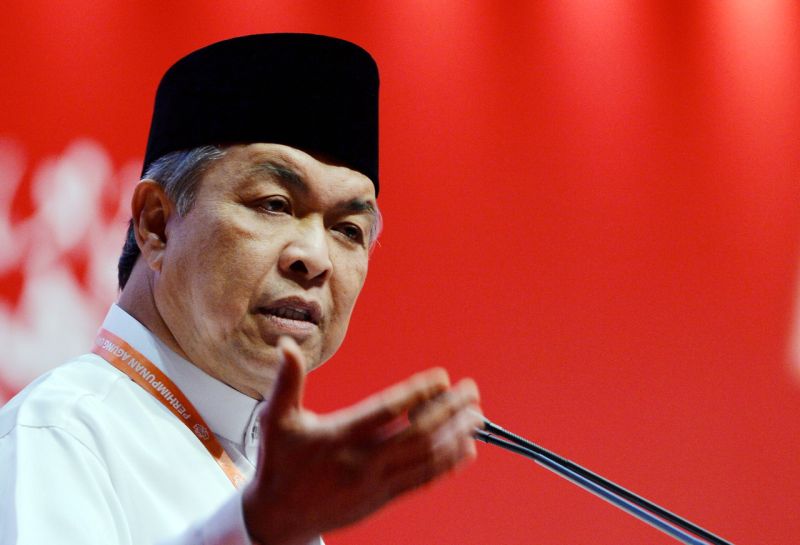 Datuk Seri Ahmad Zahid Hamidi speaks at the 2016 Umno General Assembly, November 29, 2016. u00e2u20acu2022 Bernama pic