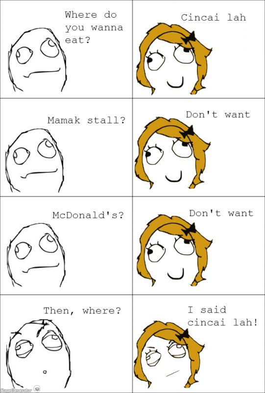 在大马，Cincai和马虎的意思有点相近哦！图取自：funnymalaysia