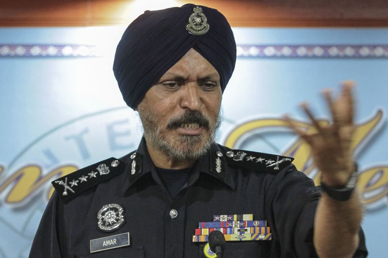 Kuala Lumpur Police Chief, Datuk Amar SIngh Ishar Singh speaks during a press conference in Kuala Lumpur, November 23, 2016. u00e2u20acu2022 Picture by Yusof Mat Isa