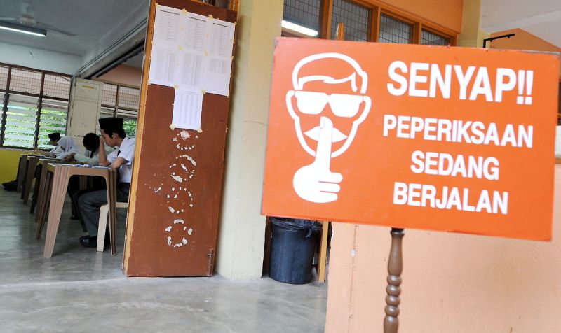 Form Five students sit for their SPM examination in Kuala Lumpur, November 8, 2016. The SPM examinations will go on until December 6, 2016. u00e2u20acu2022 Bernama pic